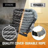 Yes4All 1.5 Inch Battle Ropes with Extra Protective Sleeve, Workout Ropes for Cross-Training Home Gym & Fitness Exercises, Strength Training - 30,40 Feet Lengths Available Yes4All