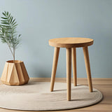 Plant support Round solid wood step stool garden stool Wooden Stoo