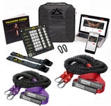 Crossover Symmetry Shoulder System Includes Two Sets of Resistance Bands Attachments Training Guide Exercise Chart Online Workouts for Home Fitness Rehab Rotator Cuff Exercises (Athletic, Door Belts)