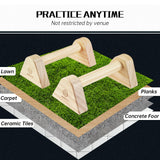 WOOD CITY 2 PCS Wood Push Up Bars Stands with Non-Slip Base, Supports Aerobics and Upper Body Strength Training for Men and Women, Joint-friendly Beech Wood Home Fitness Equipment WOOD CITY