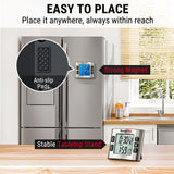 TempPro TM02 24H Digital Timer with Dual Kitchen Timers for Cooking, Magnetic Timer Clock with Adjustable Alarm Volume & LCD Backlit Display, Classroom Timer for Kids & Teachers (Previously ThermoPro)
