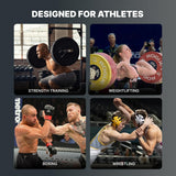 DMoose Fitness Neck Harness Plus for Weight Lifting - Soft Padded Head & Chin Strap with 30" Heavy Duty Steel Chain, 2 Bands & Door Anchor - Neck Exerciser & Strengthener (Neck Harness Plus)