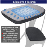 BUYUE Friendly Woven Fabric 14x14 Magnetic Cushions for Metal Chair Set of 4