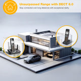 4-Handset Expandable DECT 6.0 Cordless Home Phone with Large Display, Big Buttons, Answering Machine (Charcoal Black) AT&T