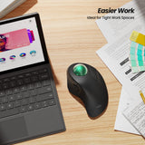 Nulea M505A Wireless Trackball Mouse Ergonomic 44mm Index Finger Control