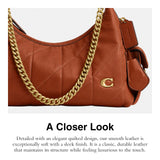 Coach Soft Quilted Leather Pocket Juliet Bag 30