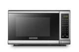 Digital Microwave Oven with Turntable Push-Button Door, Child Safety Lock, 700W, Stainless Steel, 0.7 Cu.ft BLACK+DECKER