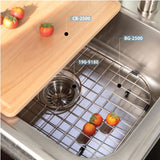 Houzer Stainless Steel 2522-8BS3-1 Glowtone Series Kitchen Sink - 25" Topmount Drop In Multipurpose Sink, Single Bowl Basin, 3 Hole, Ideal for Workstation, RV, Outdoor Kitchen, or Bar