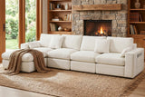 Vellorise 136" Cloud Modular Sectional Sofa with Detachable Seat Cushion