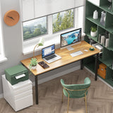 Computer Desk 63 inches Large Size Office Desk Gaming Desk Computer Table with BIFMA Certification Sturdy Office Desk
