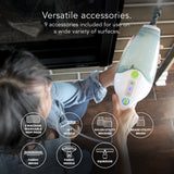 Steamfast SF-295 3-in-1 Mop, Handheld Steam Cleaner, and Fabric Steamer, 7 Steam Levels, 9 Accessories, 2 Washable Mop Pads Steamfast