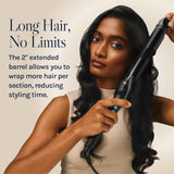 Bio Ionic Long Barrel Styler, 1.25 inch Curling Iron with Moisture Heat Technology & NanoIonic MX, Verstatile Curling Wand with Longer Barrel for Medium Sized Defined Curls