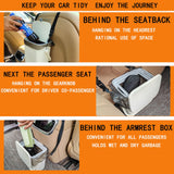 for Driver and Passenger,Easy to Use Vehicle Trash Can, Suitable for Sedans, SUVs, MPVs & Trucks