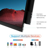 MNN 15.6" FHD 60Hz Portable Monitor USB-C HDMI IPS HDR Gaming (Ink Black)
