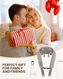 Cordless Neck Massager with Heat, 4D Deep Kneading Neck Shoulder Massager for Pain Heycool