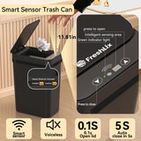 3 Pack Bathroom Trash Can 2.6 Gallon Small Touchless Automatic Motion Sensor Trash Cans
