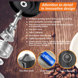 Portable Electric Coffee Grinder and Brewing Kit, Rechargeable, Conical Burr Mini Coffee Grinder with Filter, 32g Capacity & Coffee Cup for Camping, Travel, Office, Espresso, Pour Over, etc (Black)