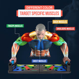 Push up Board for Men & Women | Multi-Function Foldable Pushup Board | Muscle max Push Up Board for Floor Home Workout Equipment | Fitness & Strength Training Equipment PRAYEM FLEX