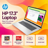 HP Essential 17 FHD Laptop, 32GB RAM, 1TB Storage, AMD Ryzen 5 Hexa-Core