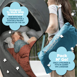 SlumberPod SlumberTot Inflatable Toddler Travel Bed - Portable Kids Air Mattress with Safety Bumpers - Perfectly Sized Ideal for Travel or Home Use - Includes Electric Pump