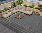 PrimeZone 216 PCS Plastic Interlocking Patio Deck Tiles Outdoor All Weather