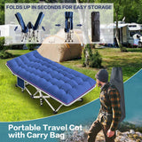 NESDCC 2 Pack Camping Cot with Mattress Comfortable Cot Bed Folding Cot Heavy Duty Cots for Sleeping with Carry Bag for Adults Kids Guest Bed Outdoor Indoor Home