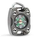 MecArmy Mini Titanium/Brass Compass, Waterproof IPX5 Pocket Compass for Hiking & Survival, Keychain & Necklace Gifts for Men & Women, Ideal Graduation & Outdoor Adventure Present