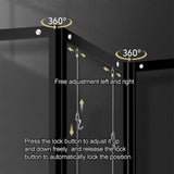 Adjustable Movable Folding Display Rack, 100x200cm Poster Board Stand & Art Easel for Weddings