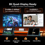 GEEKOM A9 Mega New Mini PC,AMD Ryzen AI MAX+388(118TOPS)||LPDDR5X 64GB+1TB