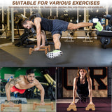 EVERYMATE Calisthenics Wood Parallettes Bars, Wood Push Up Bars Calisthenics Equipment for Home, Push Up Handles for Floor, Handstand Push Up Handles, Wrist Wraps Included EVERYMATE