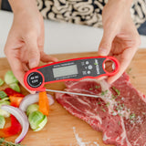 Digital Meat Thermometer with Bottle Opener - Waterproof Magnetic Instant Read Temperature Folding Probe for Cooking Hot Food Oil Fryer BBQ Grill Smoker Candy