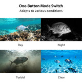 iisquilyx Portable Fish Finder with Underwater Camera: IP68 Waterproof 5 Inch IPS Display for Ice/Lake Fishing &Murky Conditions |Depth Finder for Ice Fishing/Boats/Kayaks with 8ooomAh Battery