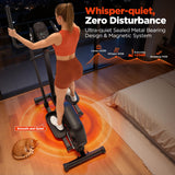 Elliptical Machine, Elliptical Exercise Machine for Home with Hyper-Quiet Magnetic Driving System, Elliptical Trainer with 15.5IN Stride, 14 Resistance Levels, 300LBS Loading Capacity