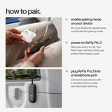 Twelve South AirFly Pro 2, Bluetooth Adapter, Pair 2 AirPods, Black