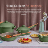 Our Place Cookware Set, 13-Piece Ceramic Nonstick Pots & Pans with Utensils