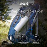 Kohler PureWash M050 Portable Bidet Sprayer, Non-Electric, Compact Design, Adjustable Water Pressure & Nozzle, Easy Clean, Sleek Design, Great for Travel, Honed Black