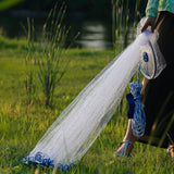 Cast Nets for Fishing Saltwater Fishing Net with Aluminum Ring for Bait Trap Fish Throw Net for Bait Fishing Cast Net 6FT CINGHI LUSSO