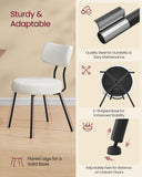 Dining Table Set, Round Dining Table with 2 Upholstered Kitchen Chairs, for Small Spaces, Kitchen, Living Room