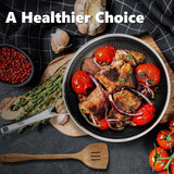 OATOFP Non Stick Frying Pans 12 inch, Hybrid Improved Version Frying Pans Nonstick with Lid,non stick Stainless Steel Skillets, Dishwasher and Oven-Safe Chef Pan, PFOA Free Cookware upgraded design