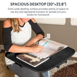 FLEXISPOT Exercise Bike with 2D Desktop, Space Saving Under Desk Bike with Removable Desk, Stationary Bikes Indoor Cycling Bikes with 8 Level Resistance Upgraded Max Flywheel LCD Tracking, V9-Max Black