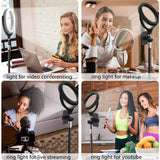 8 inch Desk Ring Light with Stand for for Video Conference