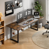Standing Desk, 71x32 Inches Rectangle Stand Up Desk with 4 Legs, Dual Motor and Memory Controller