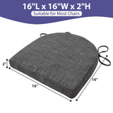 IPYNBAP Chair Cushions for Dining Chairs with Ties and Removable Cover, Dining Kitchen Chair Pads with Non-Slip Bottom