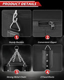 YORWHIN Hanging Punching Bag for Adults, 4FT Oxford Boxing Heavy Bag, Heavy Boxing Bag Set with Hand Wraps Chains, Kick Punching Bags for MMA Karate Kickboxing Muay Thai Training(Unfilled) YORWHIN