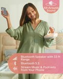 BELMAK Bedside Lamp with Wireless Charger, Birthday Gifts for Women, 6 in 1 Touch Bedside Lamp, Portable Bluetooth Speaker, Gift for Her, Mom, Dad, Mens Gifts for Birthday Unique