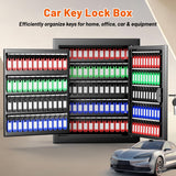 Broynix 213 Position Wall Mounted Key Lock Box, Key Cabinet with Drop Slot