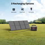 MARBERO Solar Generator 296Wh with Solar Panels 60W Portable Power Station with 300W Pure Sine Wave Solar Generator with Panels Included USB DC AC Outlet for Camping RV Van Outdoor Emergency Home