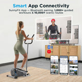 JLL Elliptical Exercise Machine, Mini Elliptical Cross Trainer 2-in-1 Sit/Stand, 8-Level Magnetic Resistance, Compact Home & Office