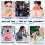 Hydrogen Water Bottle Generator – Portable Hydrogen Water Machine, Up to 6000 PPB | SPE/PEM Certified H₂ Tech | Hydrogen-Rich Water for Energy & Hydration | Healthy Gift for Family & Friends (Gold)