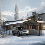 PHI VILLA 12x25 Carport, Metal Carports Canopy Heavy Duty Car Port Garage